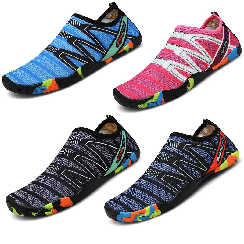 Chaussures d'eau unisexes | tissu séchage rapide | modèle piscine plage