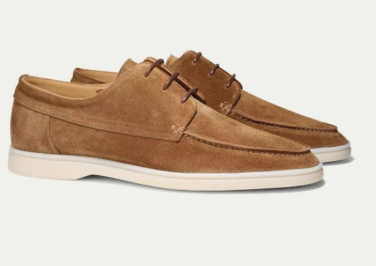 Mocassins en cuir pour homme chaussures de ville sans lacets avec semelle en polyuréthane