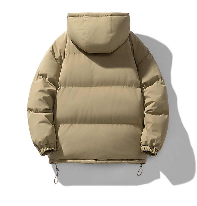 Homme Doudoune Matelassée Capuche Zippée Quotidien Extérieur Manchettes Élastiques