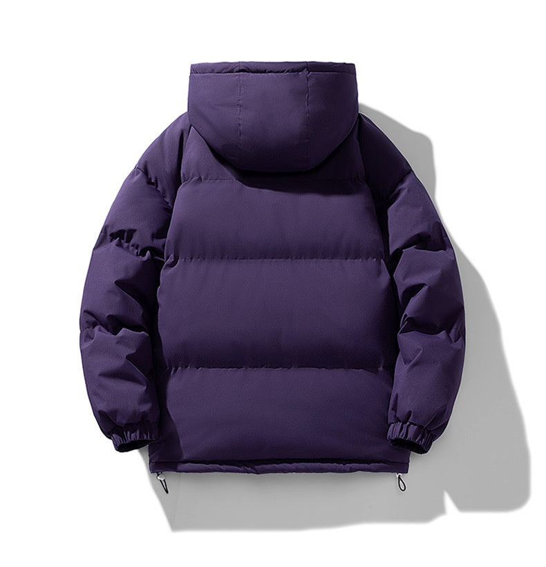 Homme Doudoune Matelassée Capuche Zippée Quotidien Extérieur Manchettes Élastiques