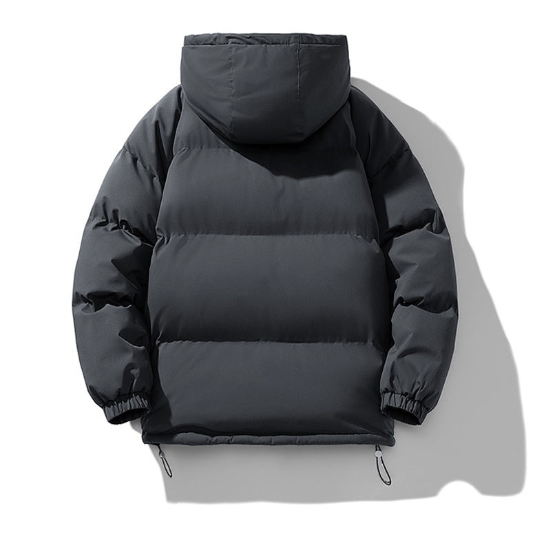 Homme Doudoune Matelassée Capuche Zippée Quotidien Extérieur Manchettes Élastiques