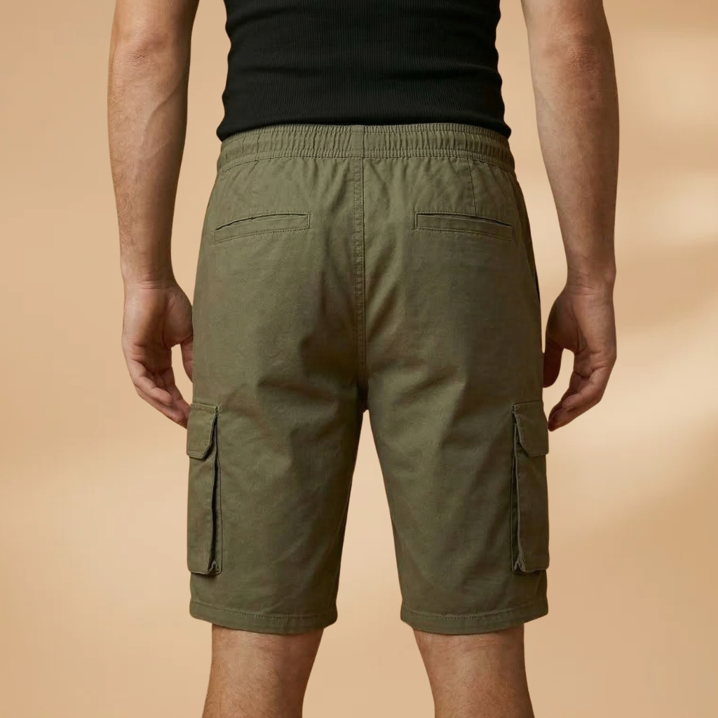 Short cargo for men | lightweight drawstring bermuda shorts for summer holidays