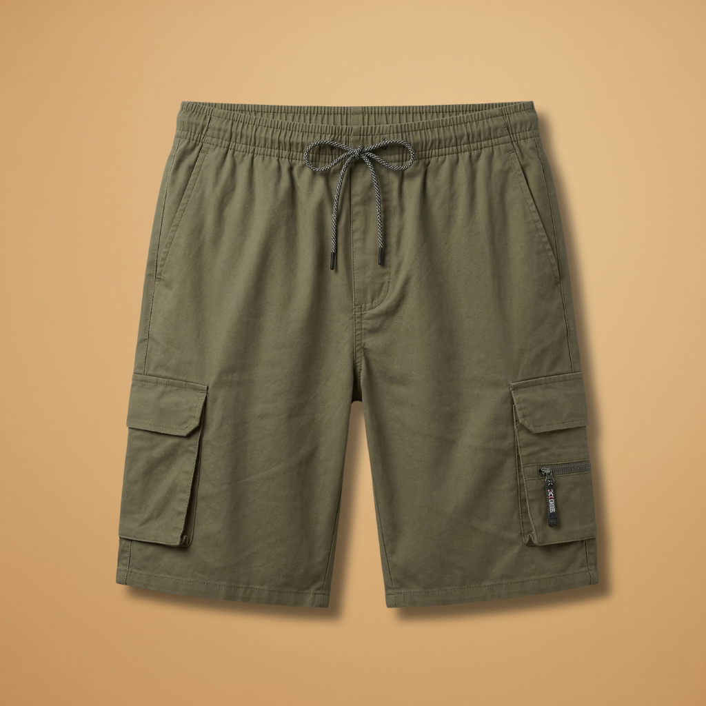 Short cargo for men | lightweight drawstring bermuda shorts for summer holidays