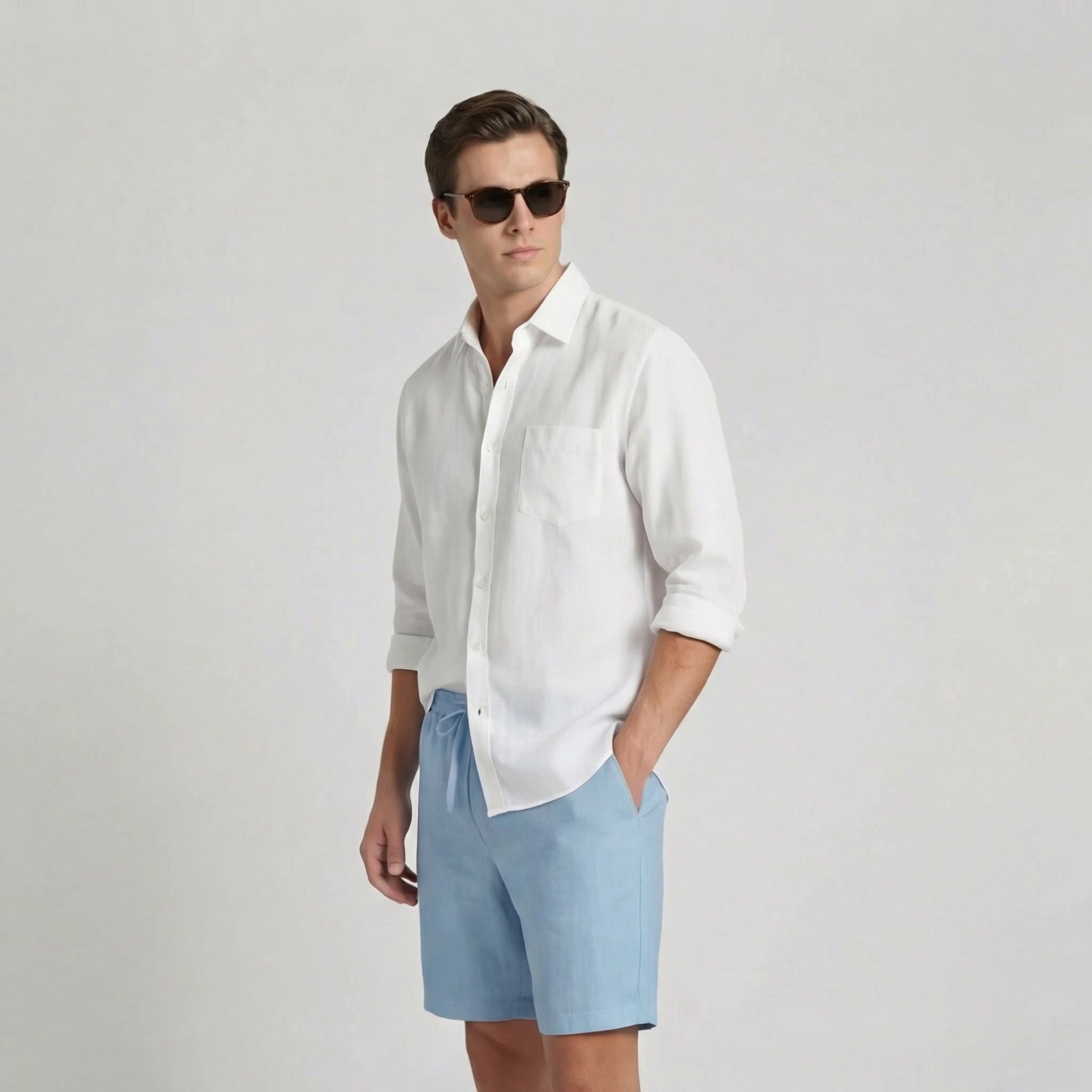 Short en lin homme | pantalon court été