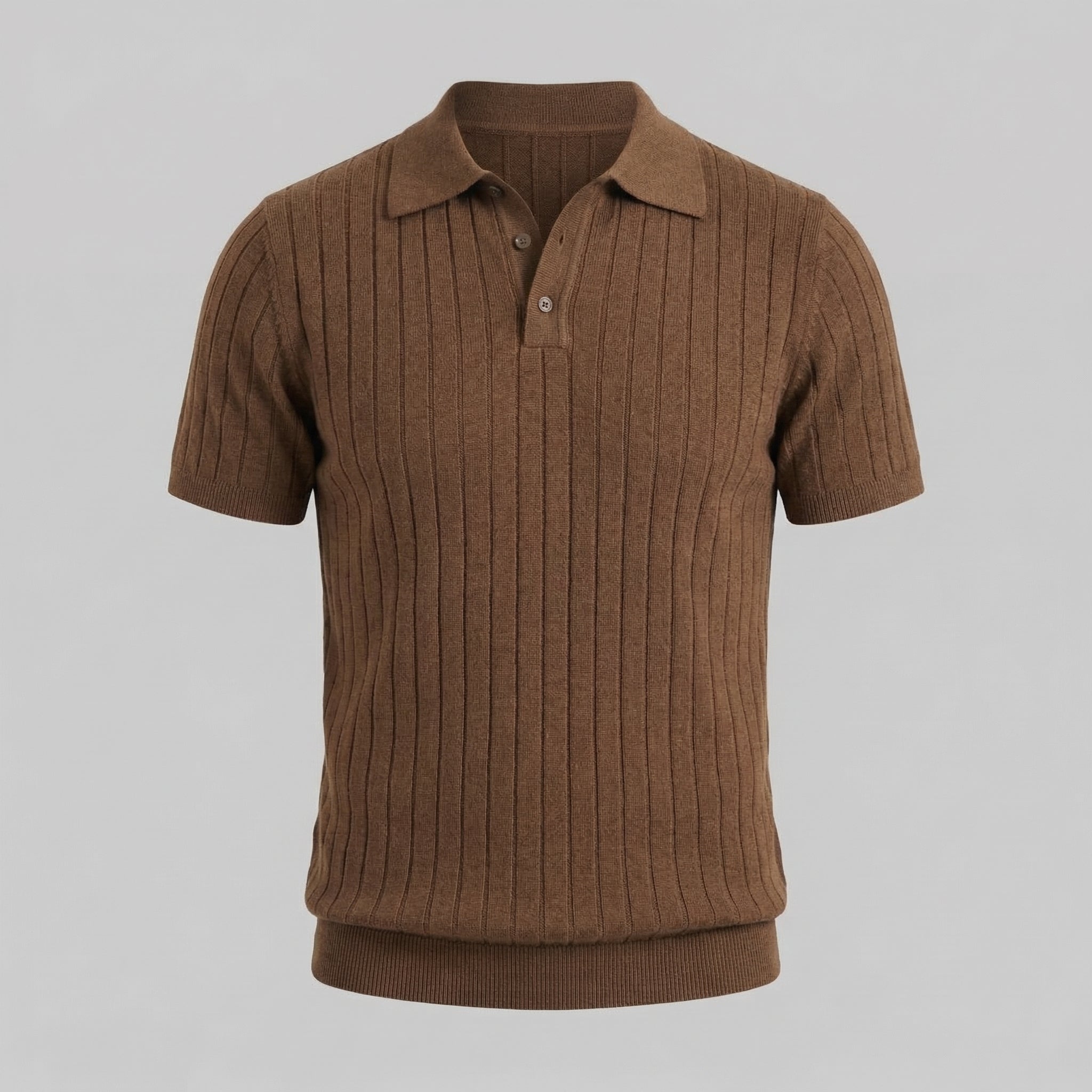 Polo para hombre — mezcla de algodón — corte ajustado y verano