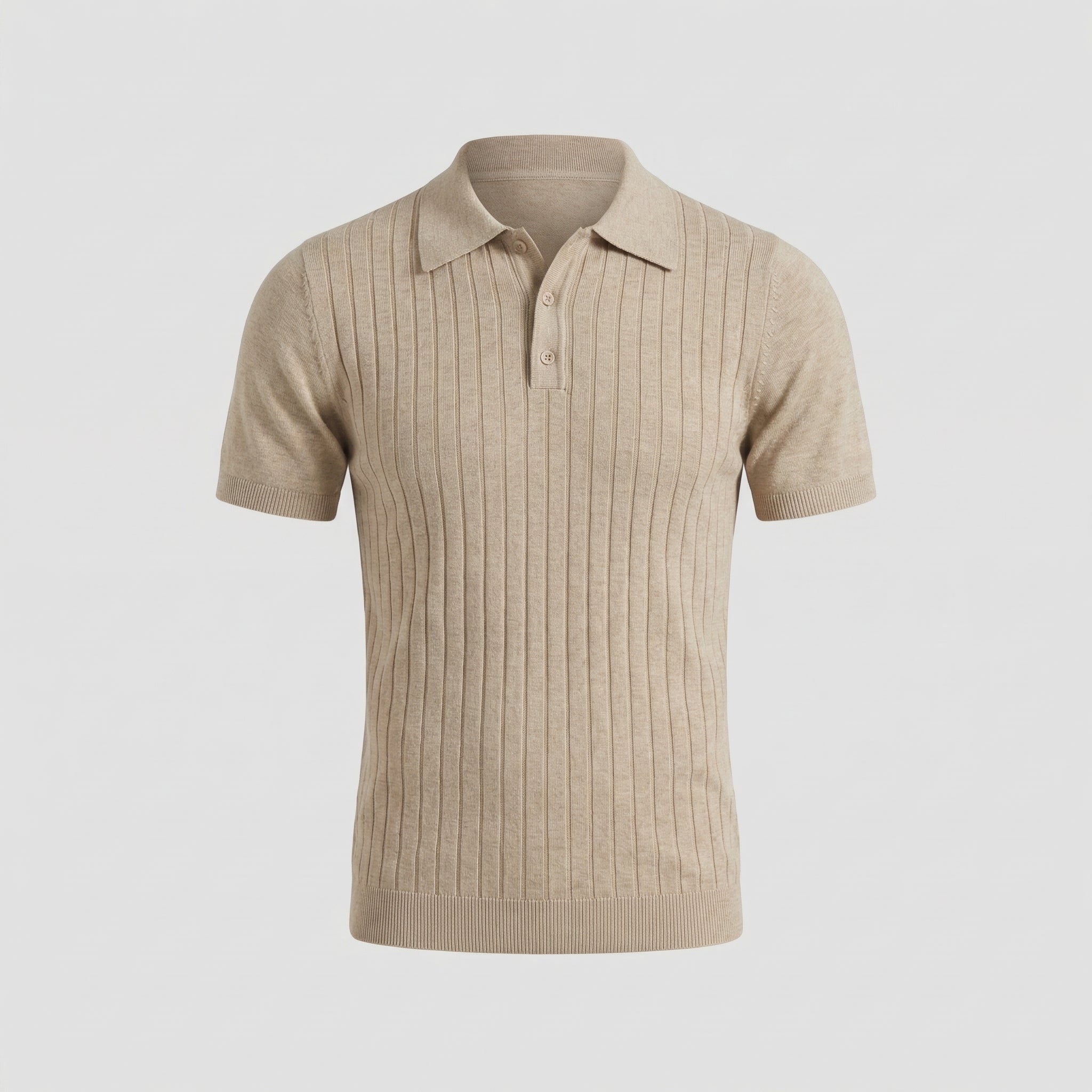 Polo para hombre — mezcla de algodón — corte ajustado y verano