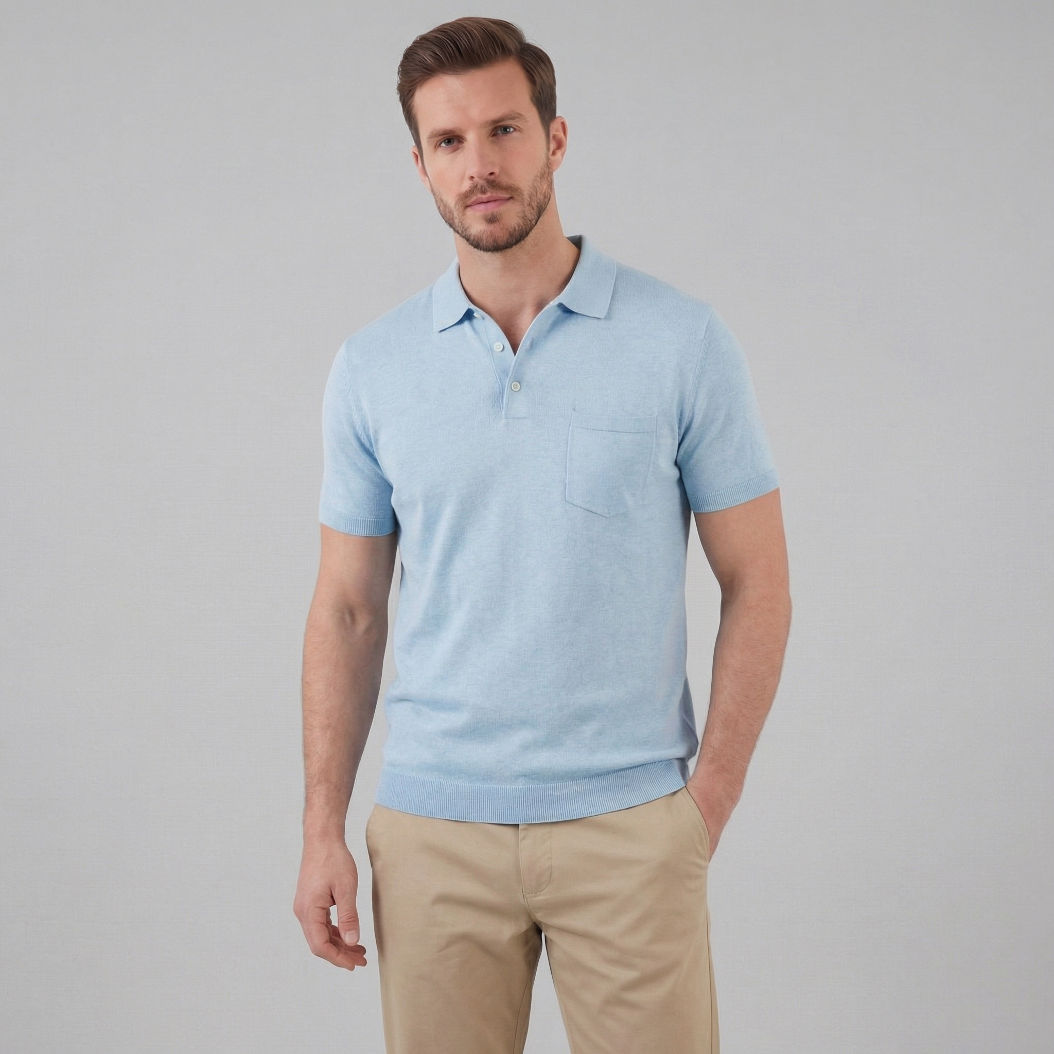 Men's summer polo | lightweight knit top