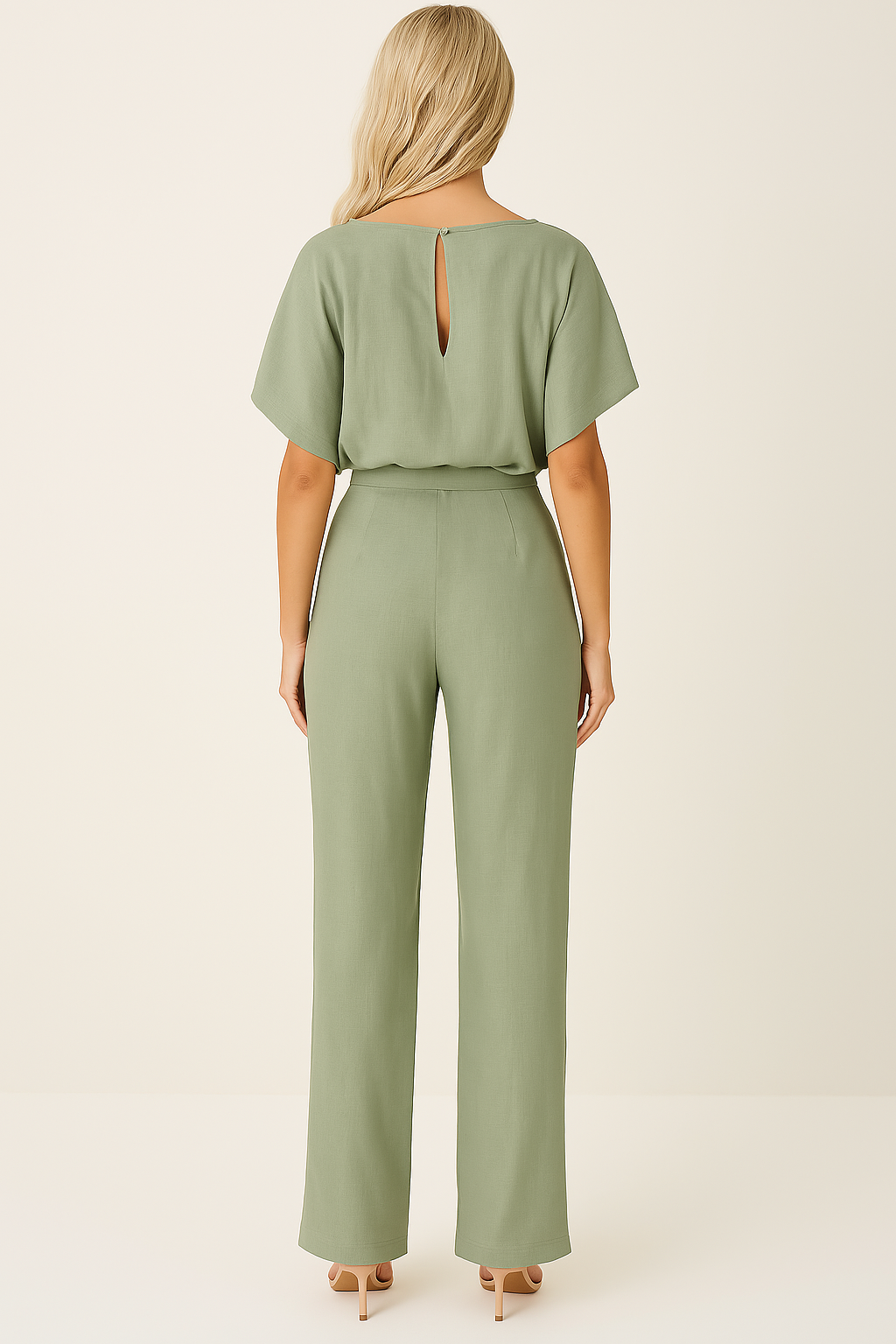 Salopetă Pantalon Chic Noor Stil Simplu și Siluetă Subțire