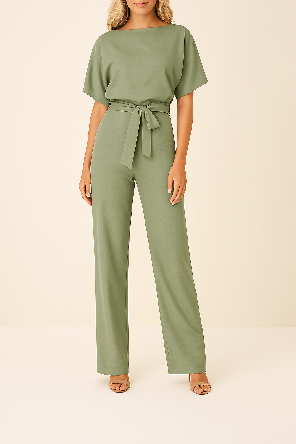 Salopetă Pantalon Chic Noor Stil Simplu și Siluetă Subțire