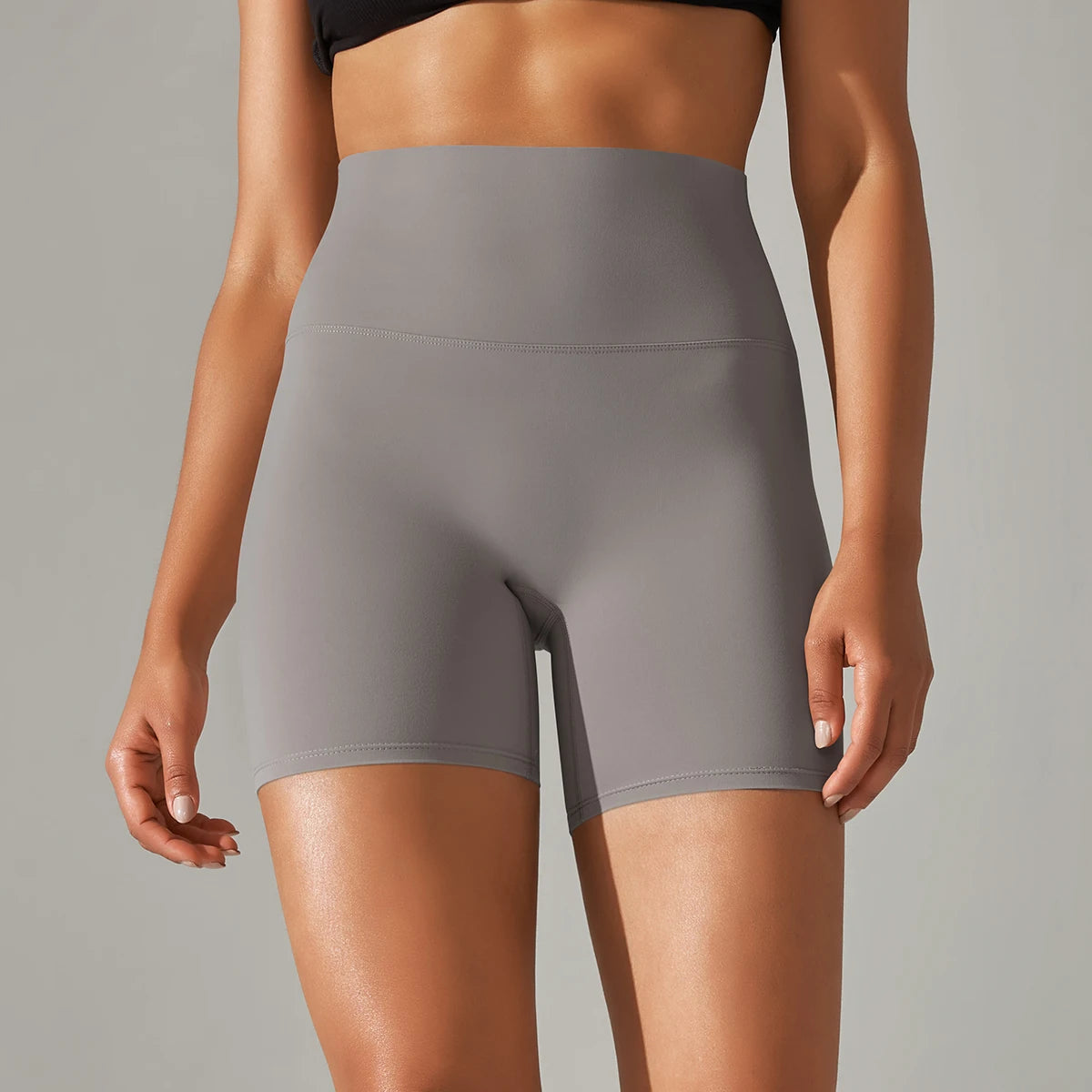 Shorts deportivos para mujer de talle alto
