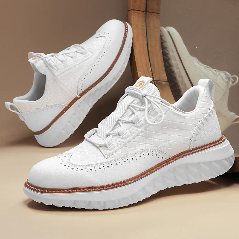 Sneakers in pelle uomo — scarpe leggere e traspiranti — quotidiane