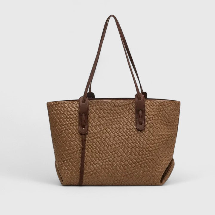 Grand cabas femme tressé porté épaule