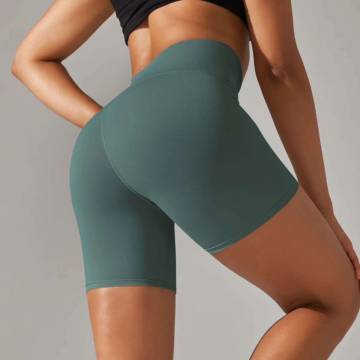 Shorts deportivos para mujer de talle alto