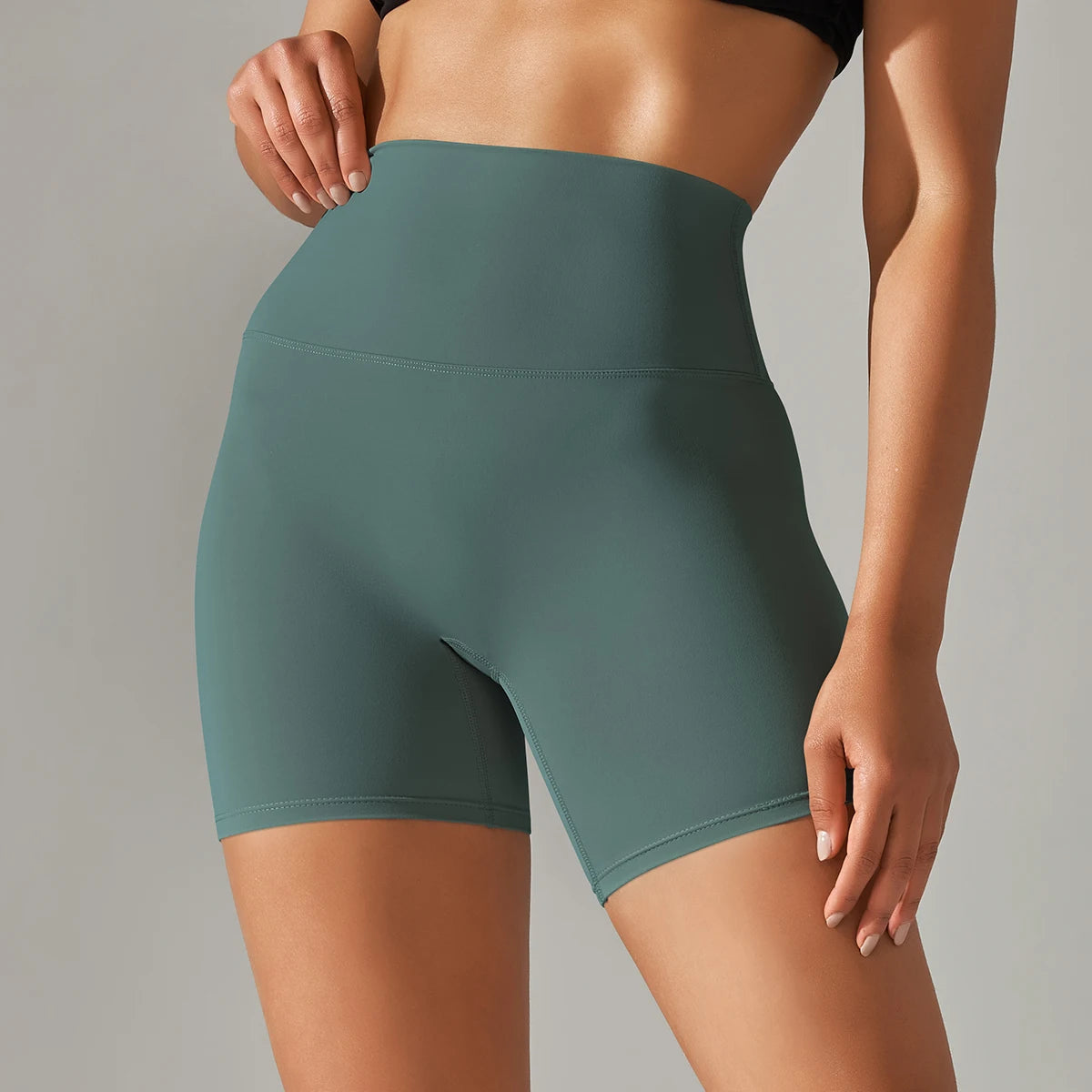 Shorts deportivos para mujer de talle alto