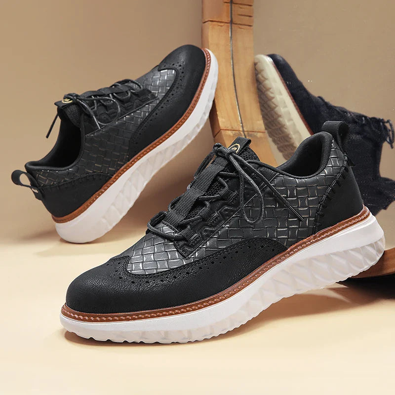 Sneakers in pelle uomo — scarpe leggere e traspiranti — quotidiane