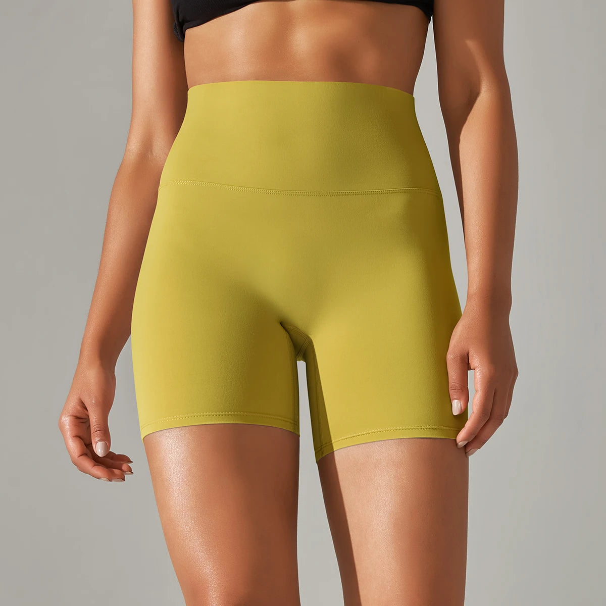Shorts deportivos para mujer de talle alto
