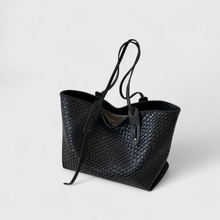 Grand cabas femme tressé porté épaule