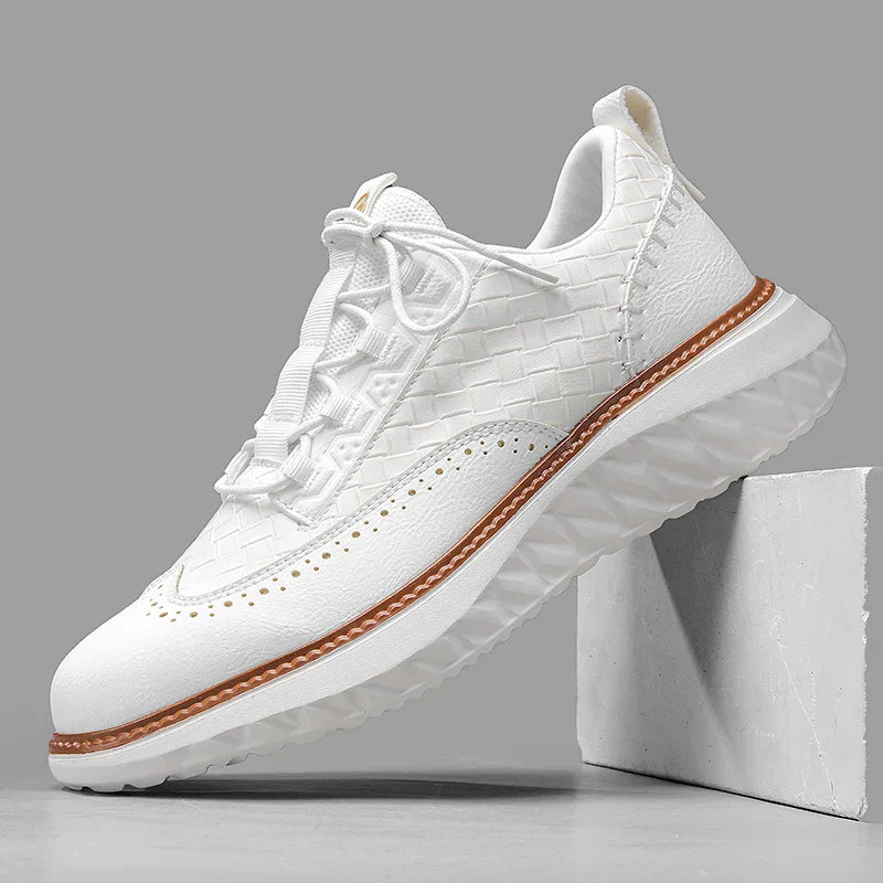 Sneakers in pelle uomo — scarpe leggere e traspiranti — quotidiane