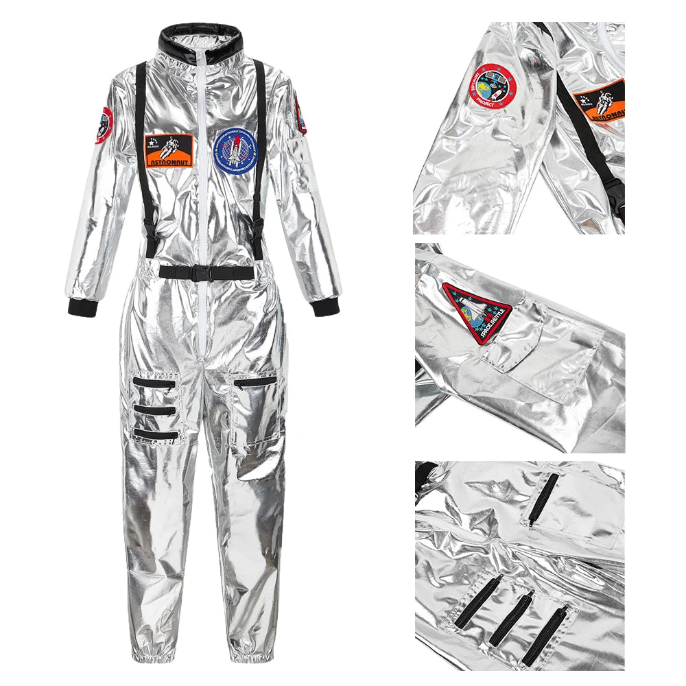 Unisex kombinéza astronauta na Halloween, kostým pro dospělé páry