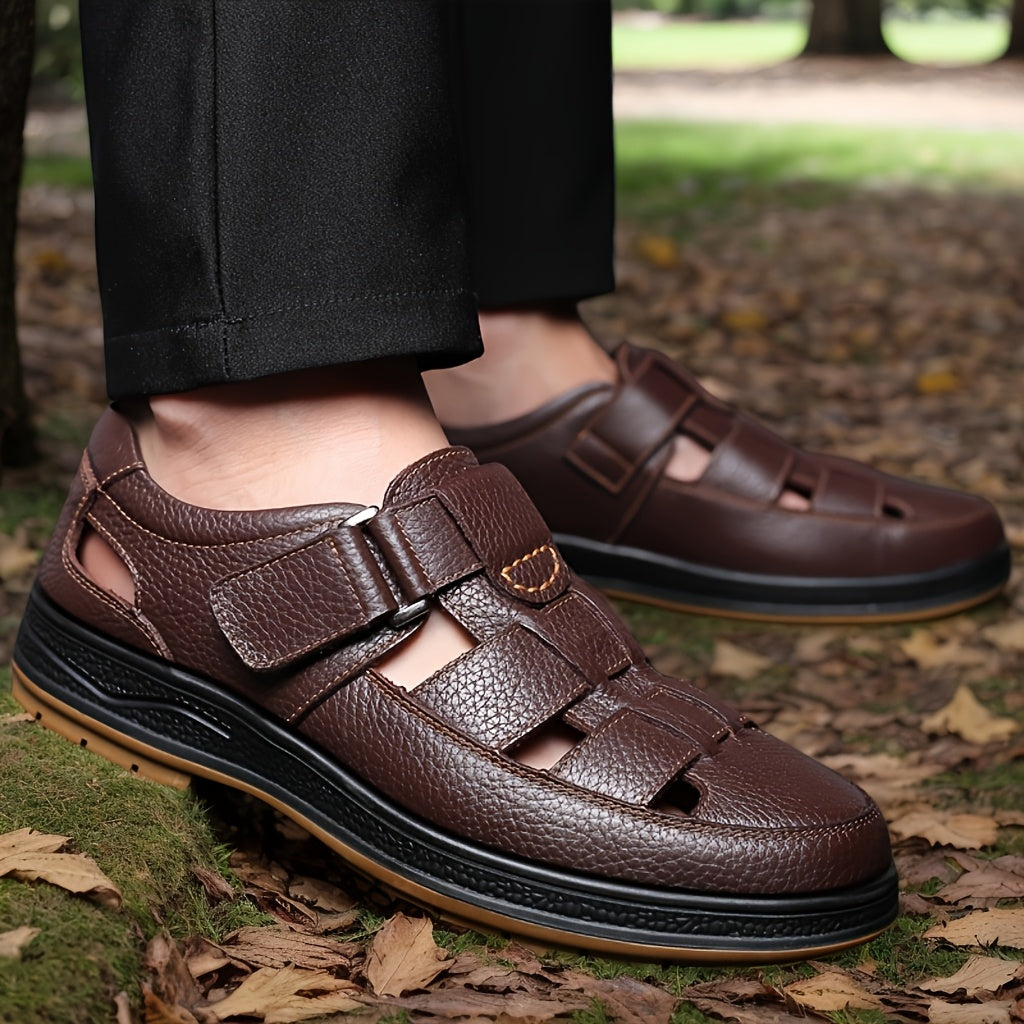 Men's suede leather moccasins, casual style