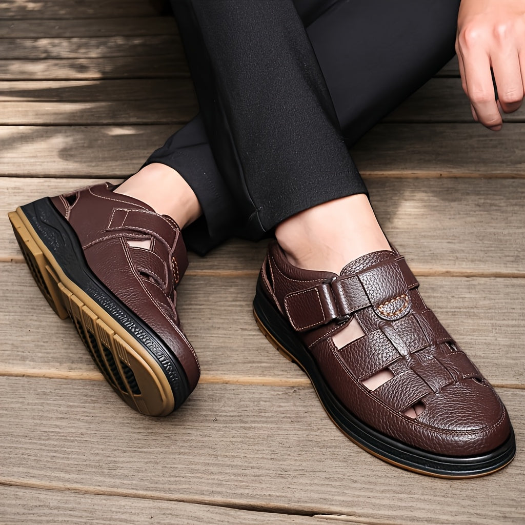 Men's suede leather moccasins, casual style