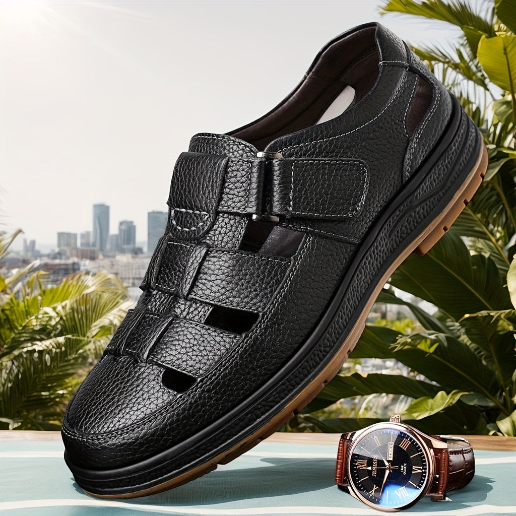 Men's suede leather moccasins, casual style