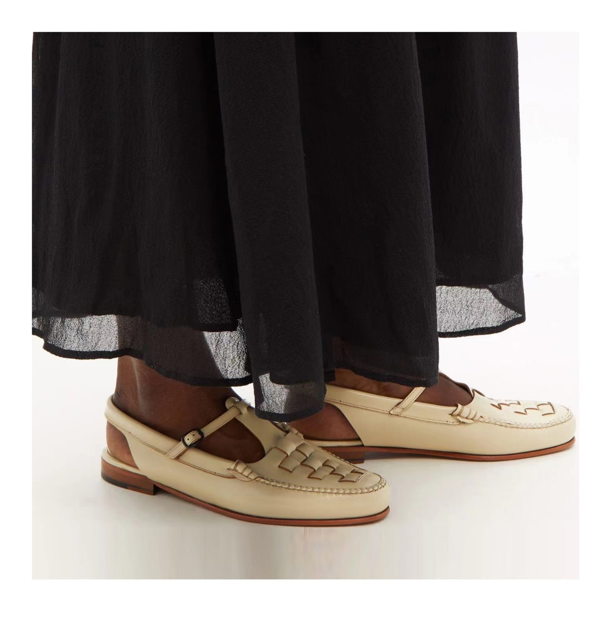 Sandales Fisherman Plates en Microfibre à Brides Tressées et Boucle pour Femme