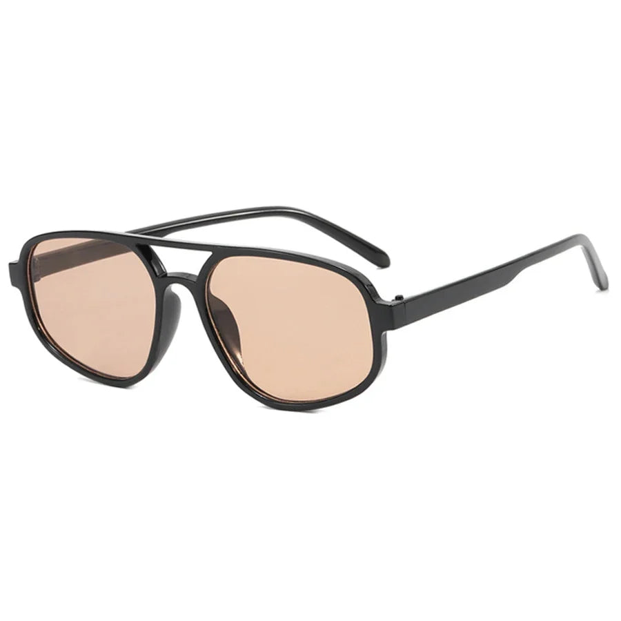 Óculos de Sol Aviador com Armação Fina e Lentes com Proteção UV