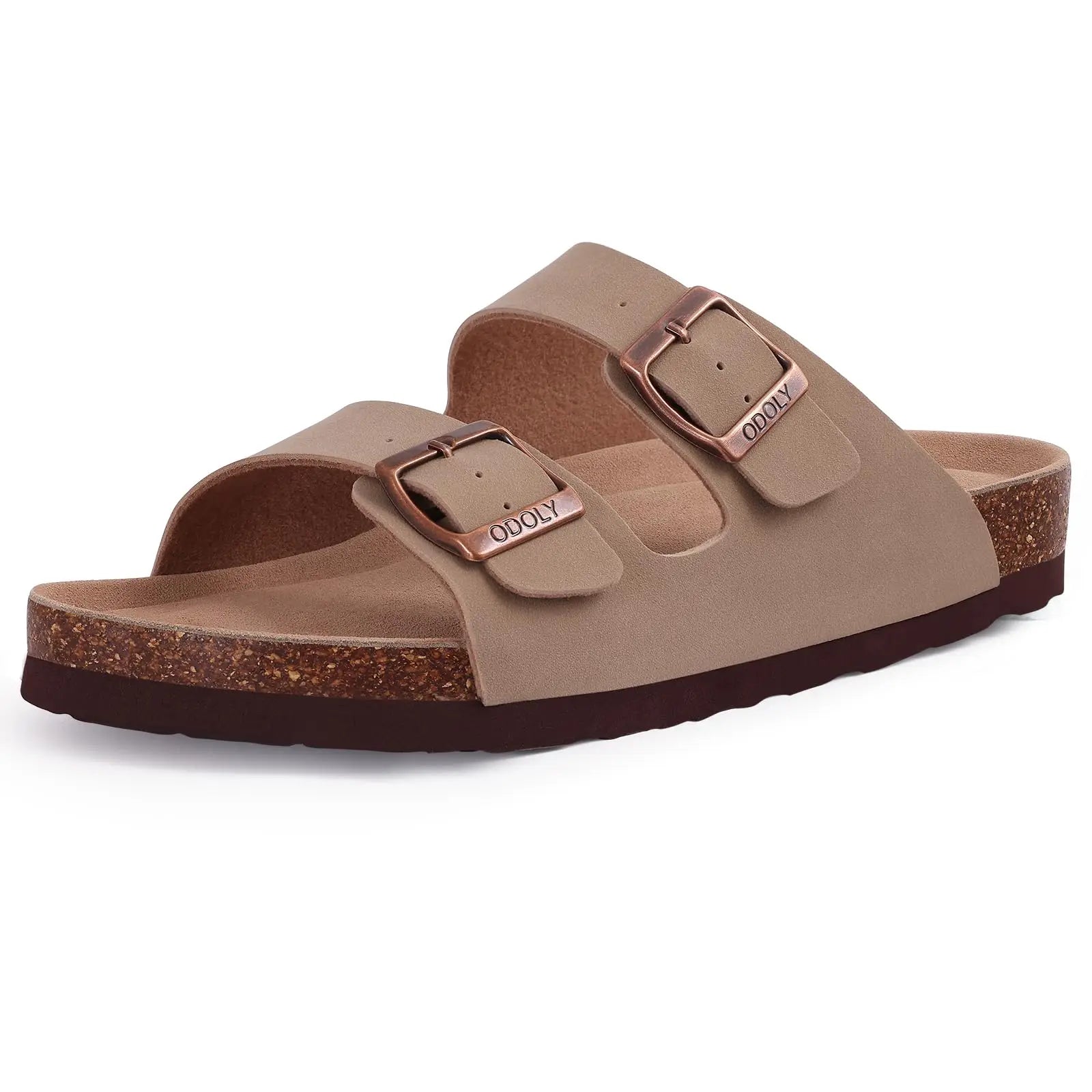 Sandali bassi da donna in camoscio