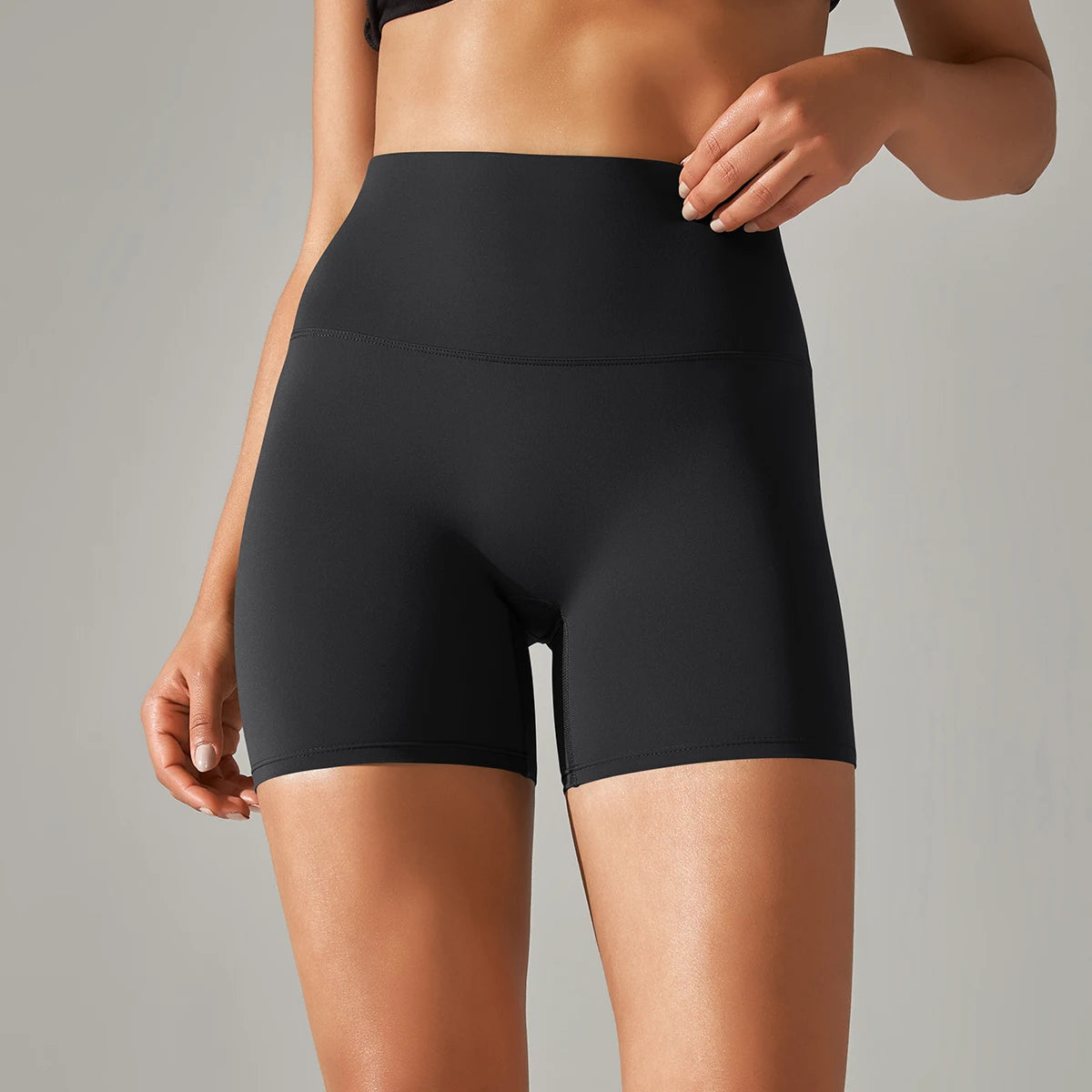 Shorts deportivos para mujer de talle alto