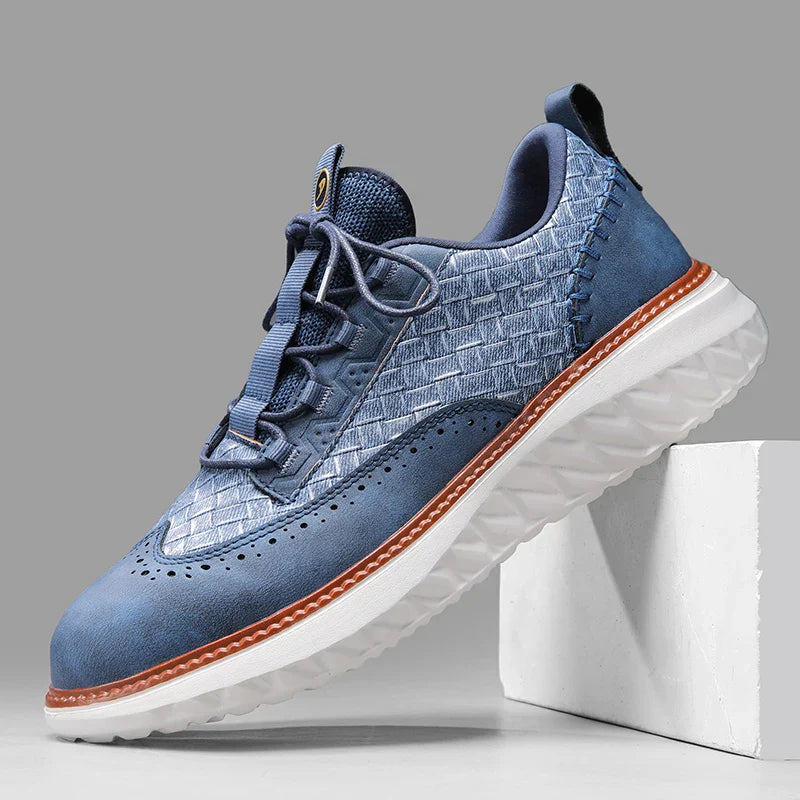 Sneakers in pelle uomo — scarpe leggere e traspiranti — quotidiane