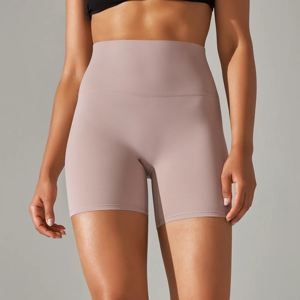 Shorts deportivos para mujer de talle alto