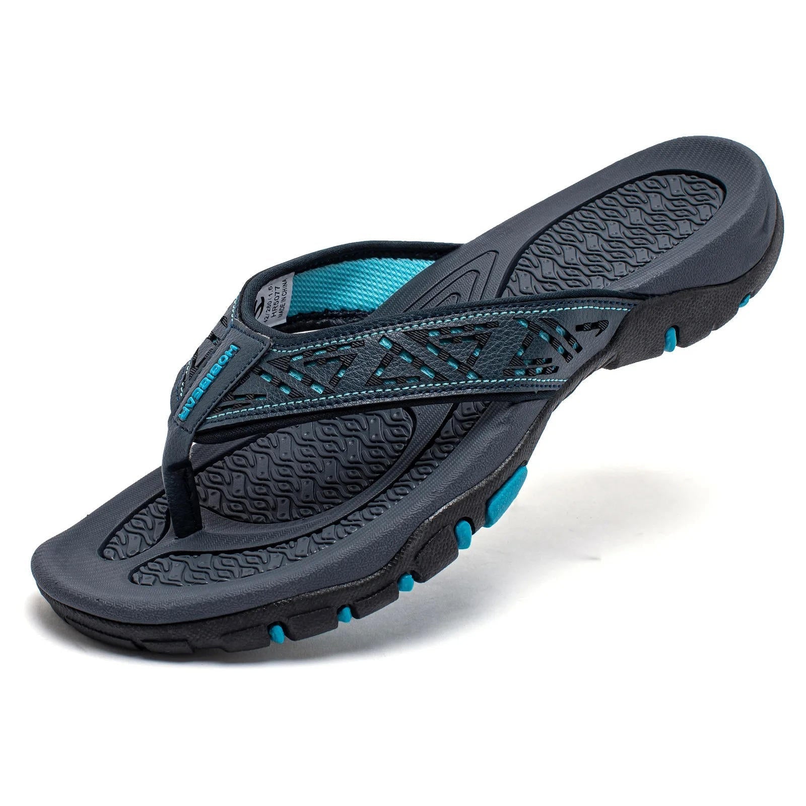 Tongs de Sport en Nubuck Synthétique avec Soutien de la Voûte Plantaire pour Homme