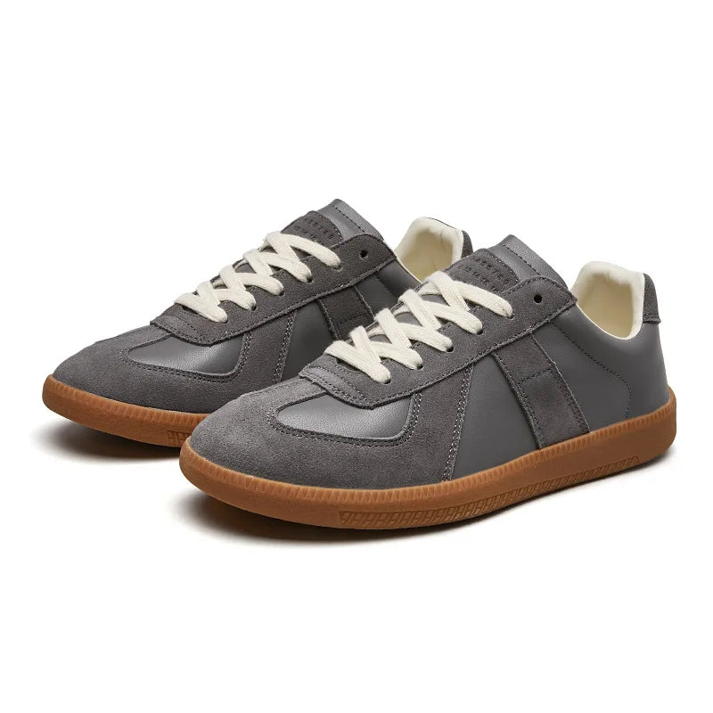 Men's Retro Design Suede Sneakers with Thick Comfortable Sole