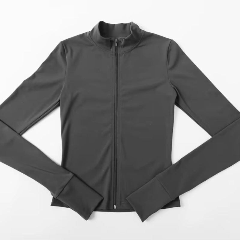 Ensemble de yoga 3 pièces pour femme avec veste zippée et legging taille haute