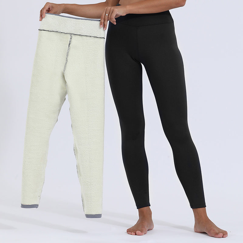 Mujer Leggings con Forro Polar Diarios Talle Alto Corte Moldeador Calidez Suave