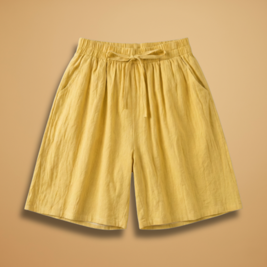 Bermuda da donna | short medio-lungo taglio casual con vita elastica | ufficio