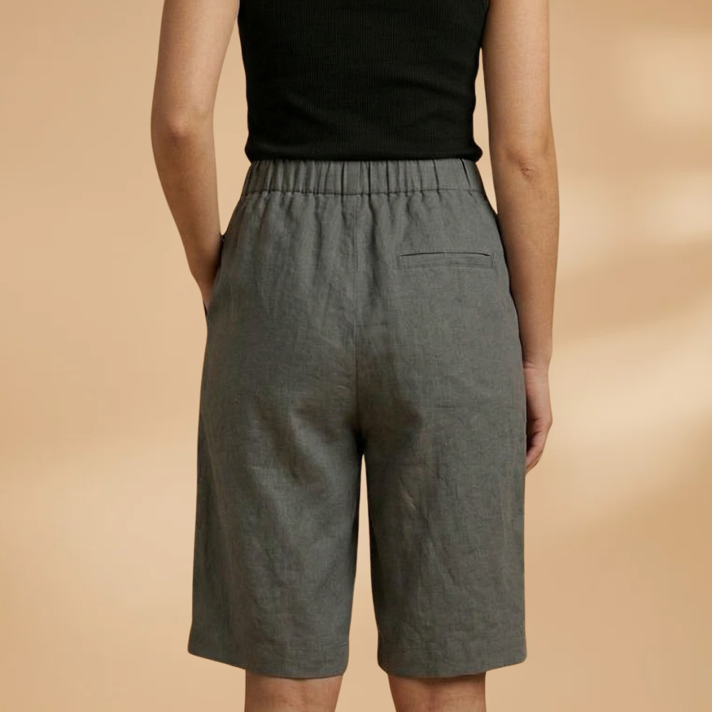 Short pour femme — bermuda fuseau avec bande élastique à la taille | plage
