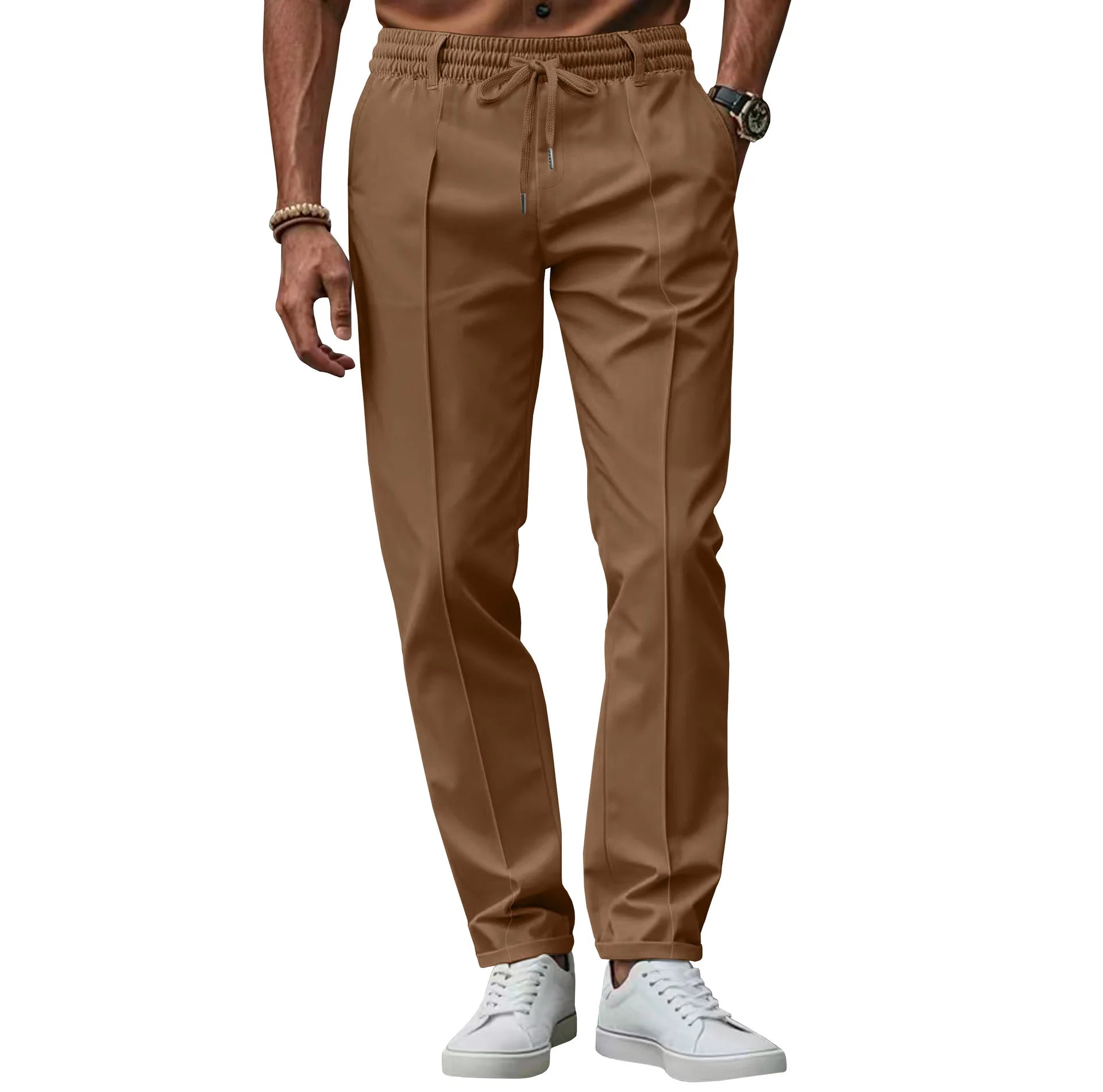 Pánské kancelářské kalhoty slim fit s elastickým pohodlím