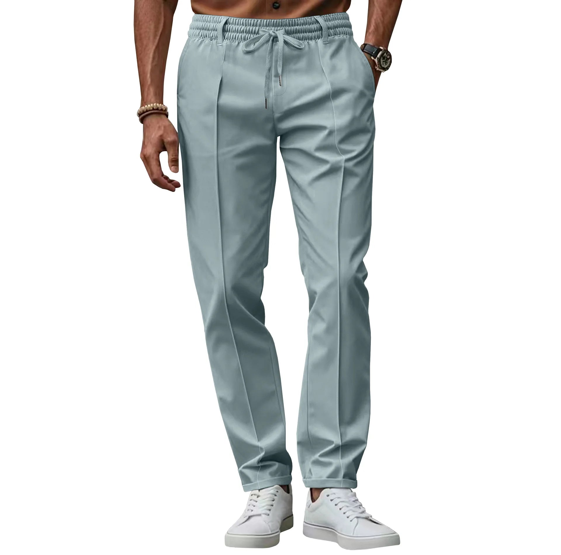 Pánské kancelářské kalhoty slim fit s elastickým pohodlím