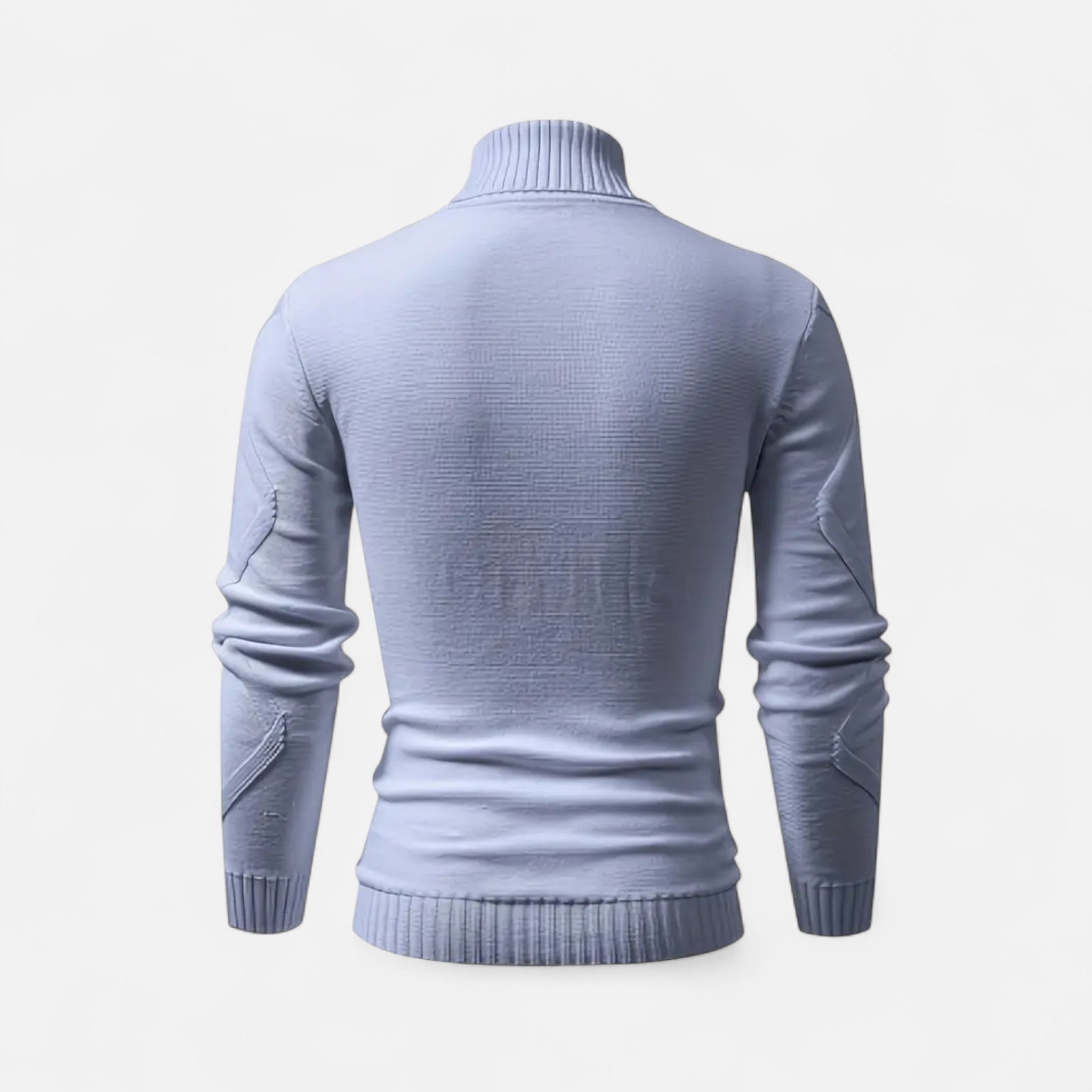 Velclairemode | Men's Ribbed Knit High Neck Sweater Winter