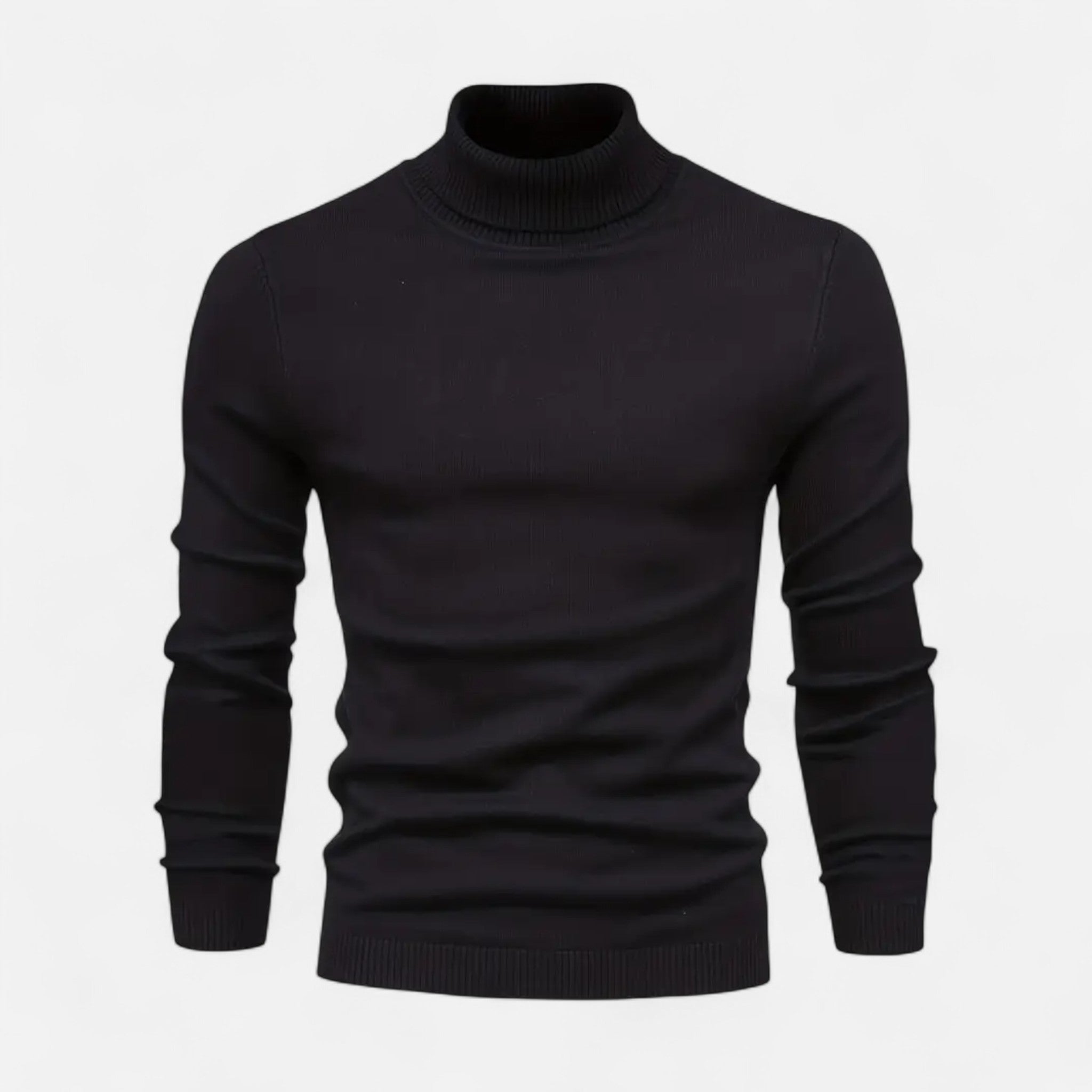 Velclairemode | Men's Lapel Collar Soft Wool Sweater