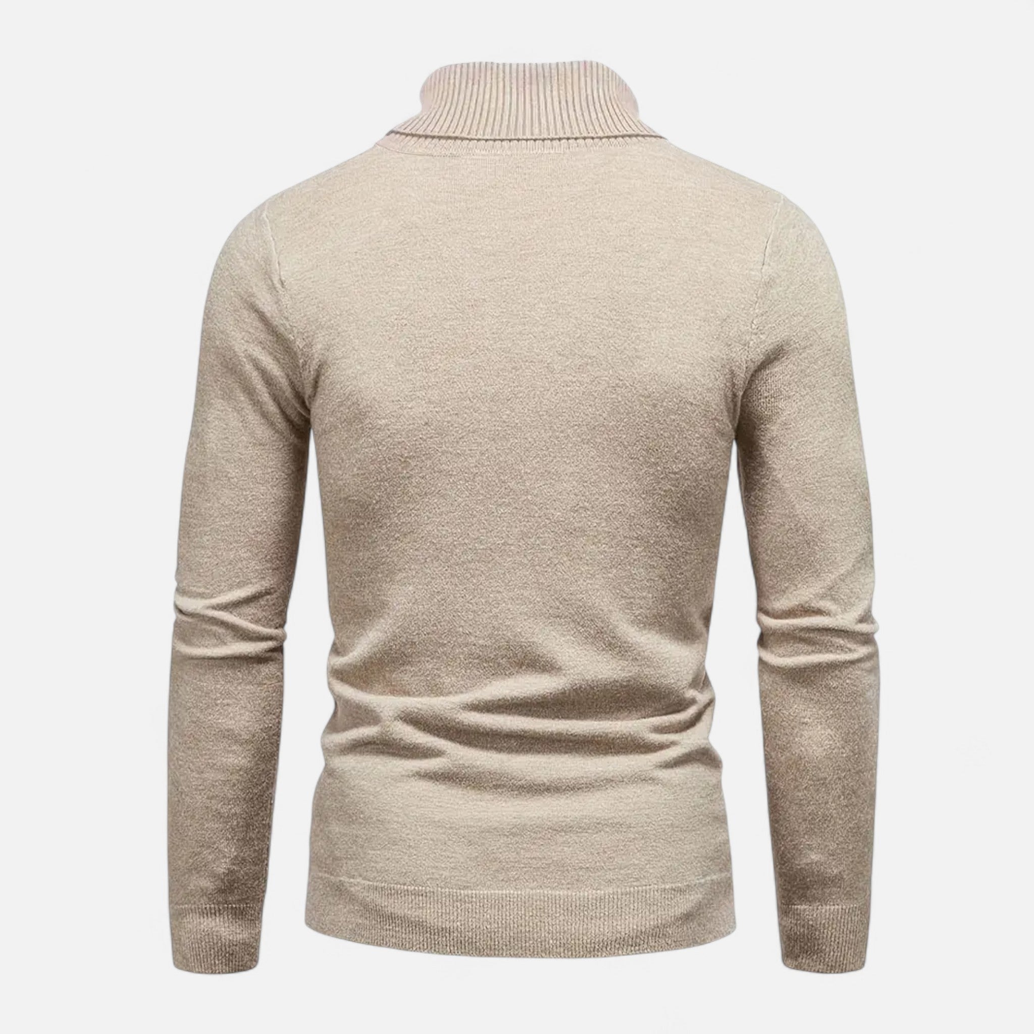 Velclairemode | Men's Lapel Collar Soft Wool Sweater
