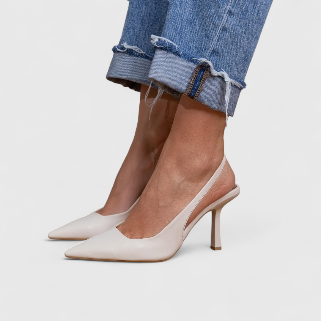 Open Heel High Heels