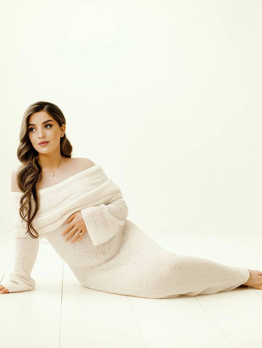 Robe De Grossesse À Épaules Dénudées