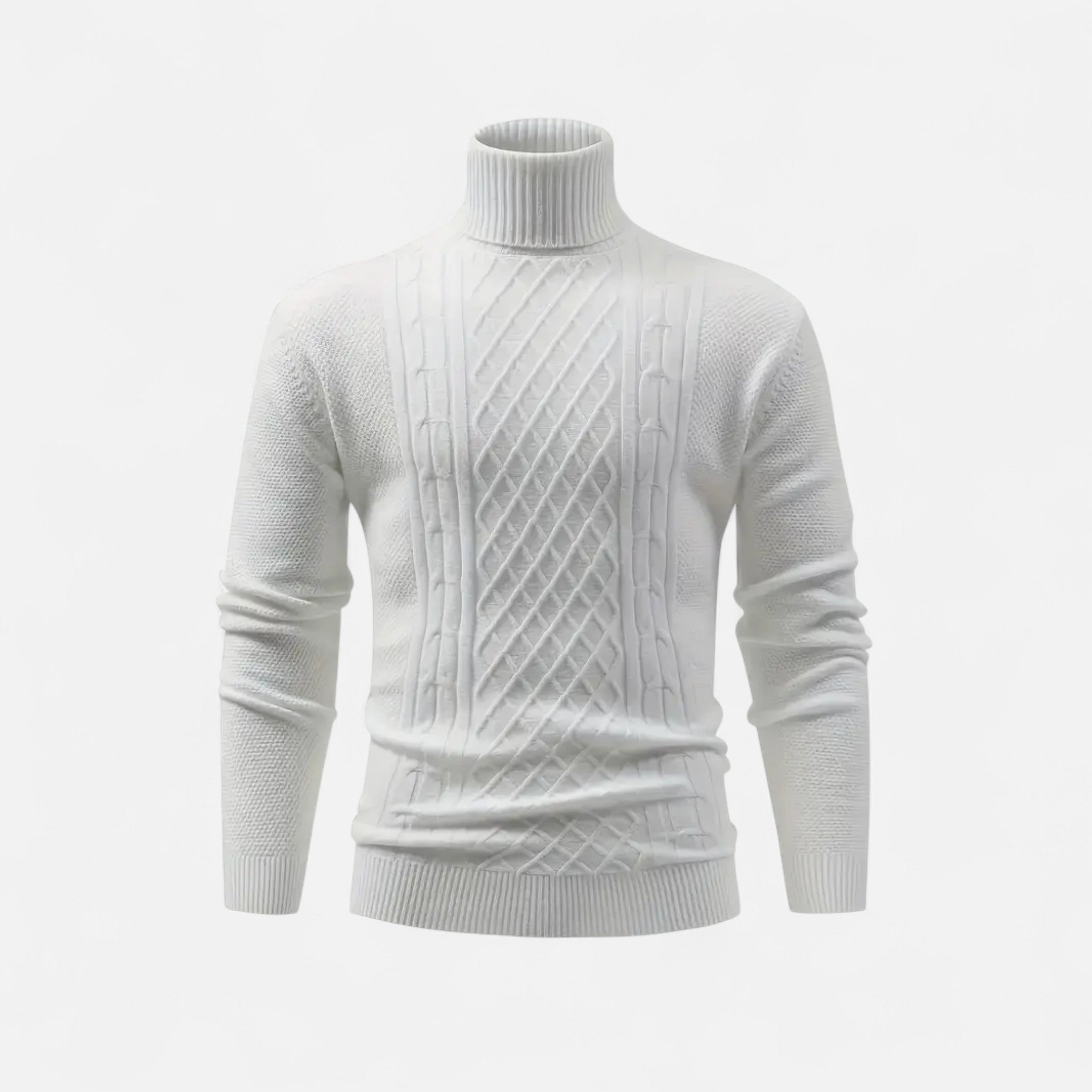 Velclairemode | Men's Turtleneck Soft Knit Sweater Fall-Winter