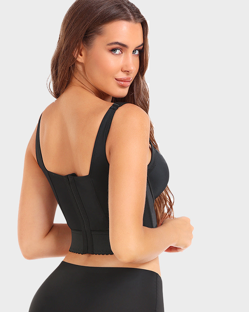 Sujetador moldeador largo con push-up