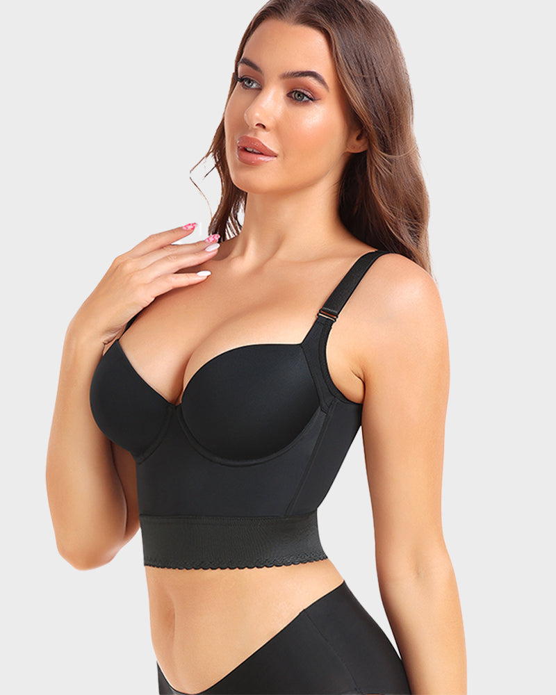 Sujetador moldeador largo con push-up
