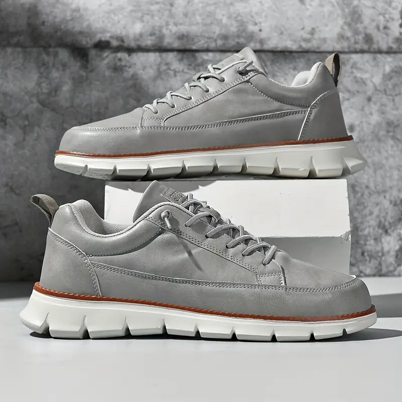 Sneakers uomo | pelle suola ammortizzante — uso quotidiano