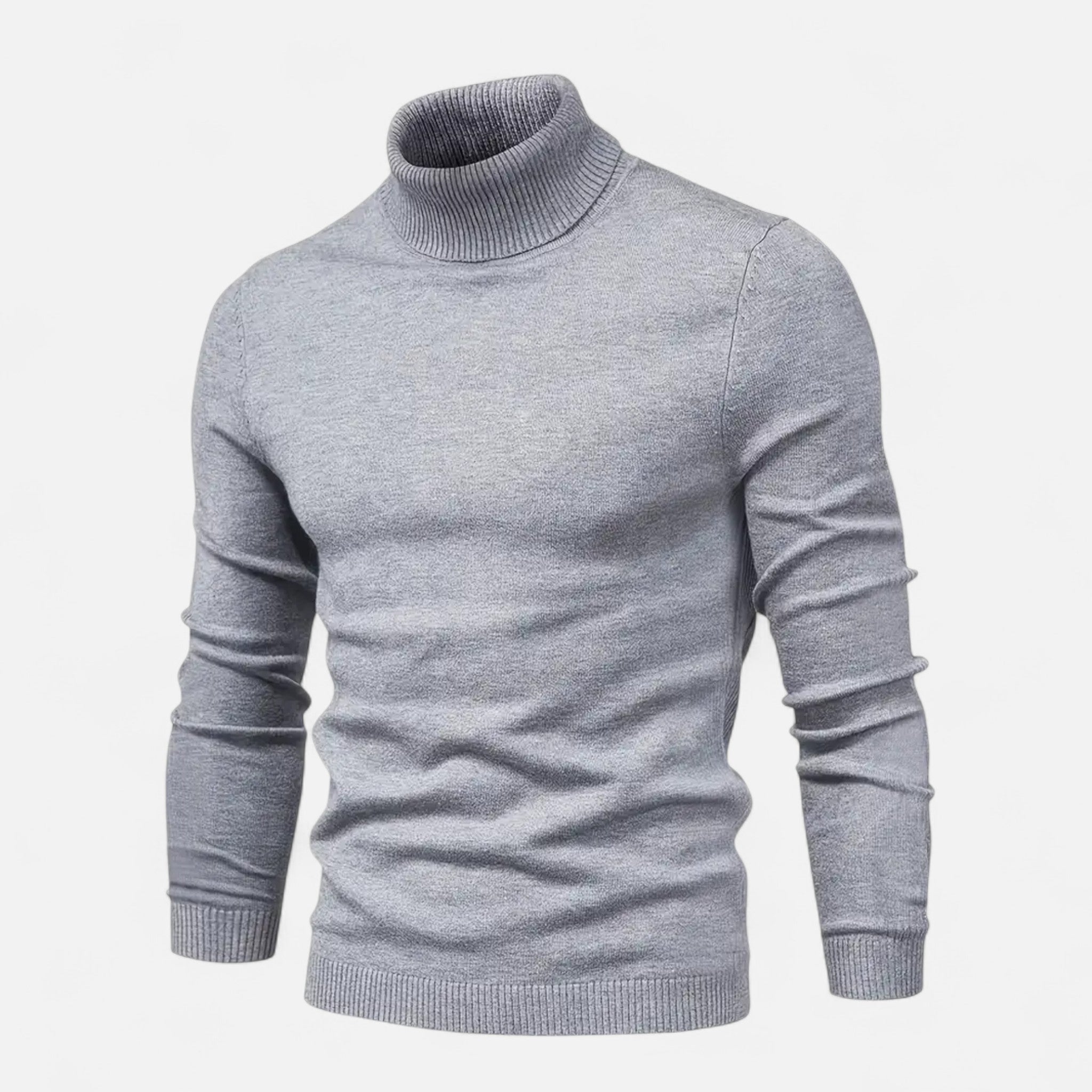 Velclairemode | Men's Lapel Collar Soft Wool Sweater